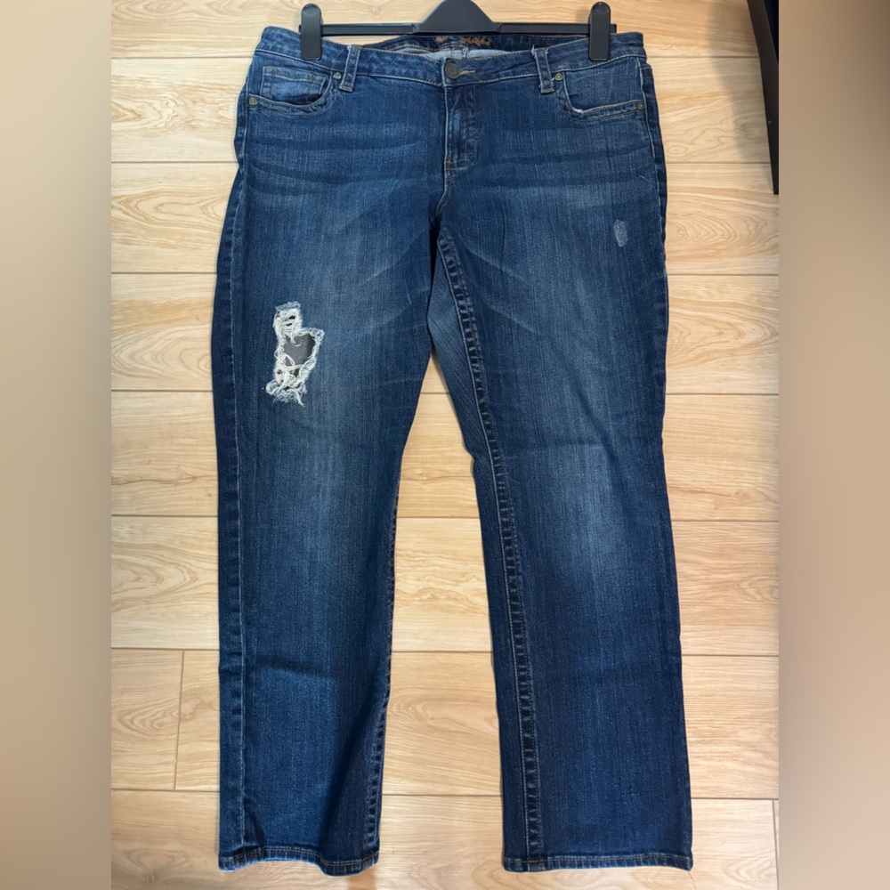 “Kut from the Kloth” Classic Blue Distressed Women's Jeans